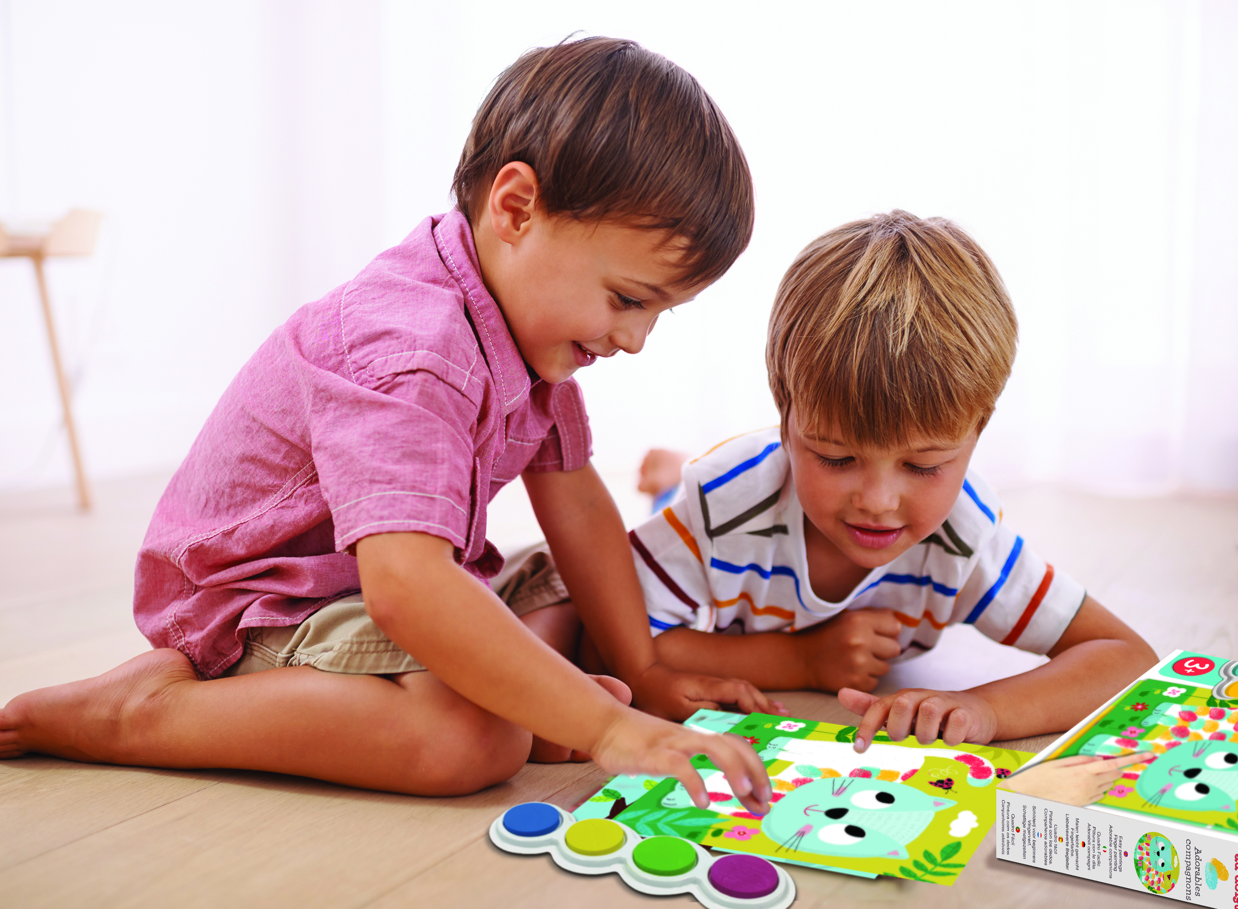 Tableaux_faciles_Peinture_doigt_adorables_compagnons_CL160_7